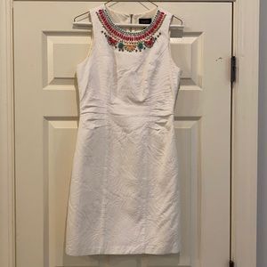 Off white embellished dress